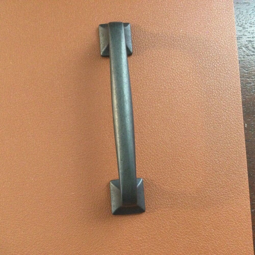 Hardware Cabinet Drawer Pull Handle 3” Holes Set 10 Gunmetal Rustic Pewter Grey